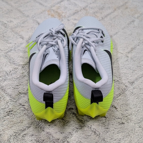 Nike Vapor Edge Speed 360 2 Gray Volt Green Football Cleats Mens Sz 14 - Picture 4 of 7